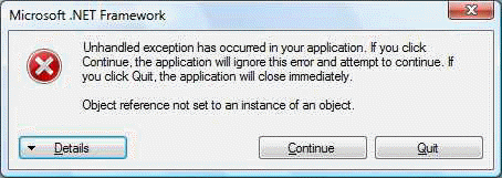 EzMigration 3 Microsoft .NET Framework Error Unhandled Exception... On Vista 64 Business