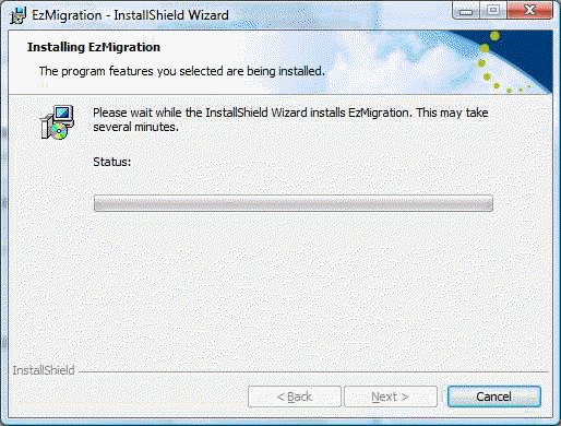 EzMigration 3 Installing... On Vista 64 Business
